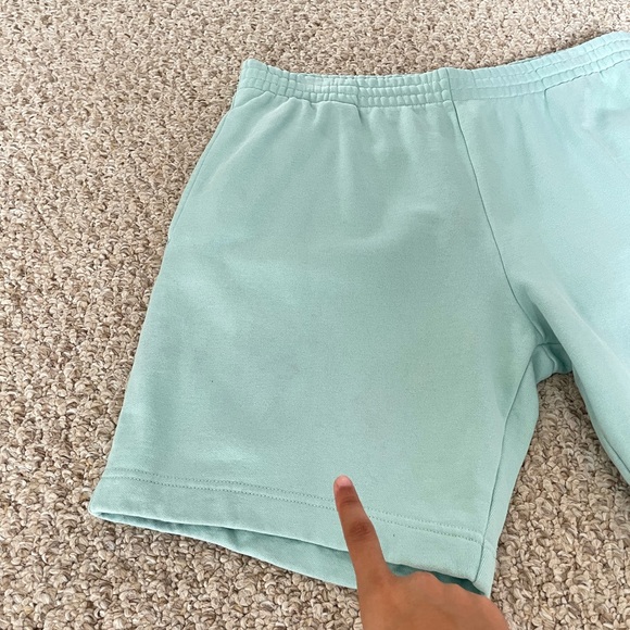 Lacoste Men’s Regular Fit Fleece Shorts – Aqua | Size Large | 8” Inseam - Picture 6 of 16